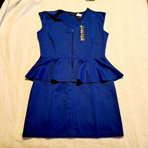 Chesley women's size XL royal blue sleeveless dress NWT